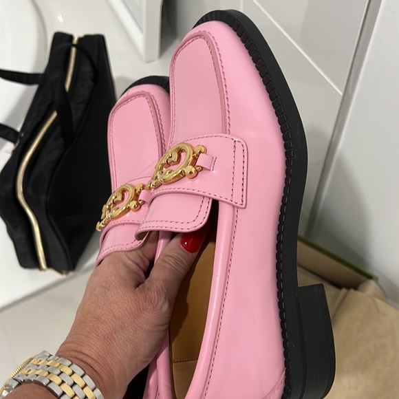 Gucci Interlocking G Leather loafers -sugar pink 391/2 pre own - Picture 8 of 16